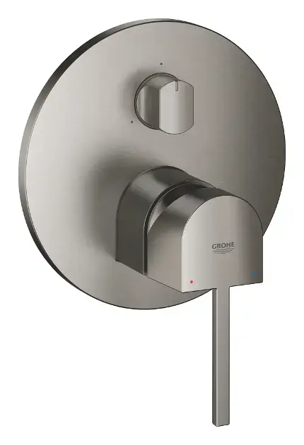 Grohe Plus - Beépített csaptelep 3 készülékhez, csiszolt kemény grafit 24093AL3 Legnépszerűbb