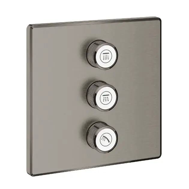 Utolsó esély Grohe Grohtherm SmartControl - Rejtett szelep 3 készülékhez, szálcsiszolt kemény grafit 29127AL0