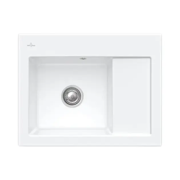 Újdonság Villeroy & Boch Subway 45 - Kerámia mosogató 65x51 cm, CeramicPlus, alpesi fehér 331201R1