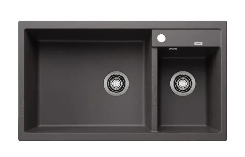 Blanco Metra 9 - Silgranit mosogató, 860x500 mm, szürke kőzet 518886 Kedvezményes ár