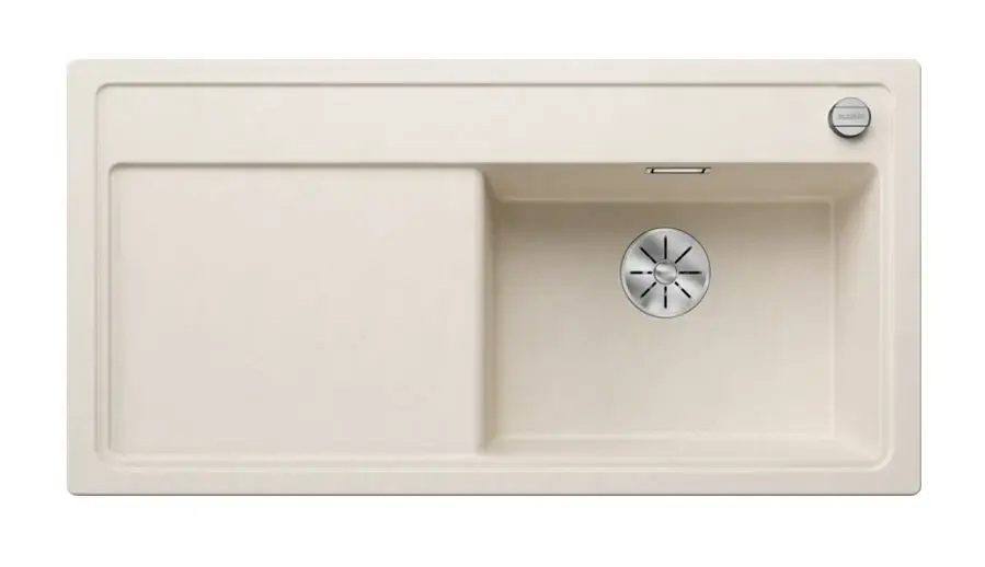 Prémium Blanco Zenar XL 6 - Silgranit mosogató, 1000x510 mm, lefolyásszabályozóval, InFino, fehér 527189