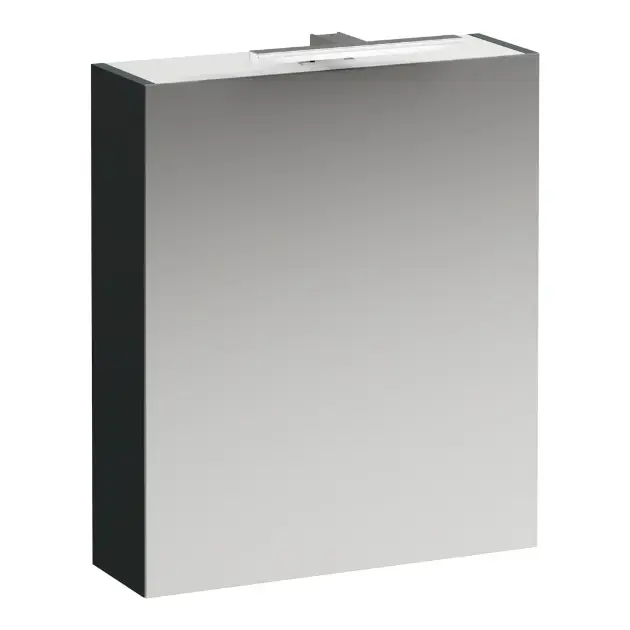 Laufen Base - Tükrös szekrény LED világítással, 70x60x19 cm, 1 ajtó, jobb oldali zsanérokkal, szürke színű H4027521102661 Kedvezmény