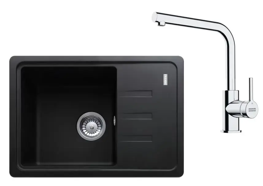 Ajánlat Franke - Konyhai szett G266O, illatos mosogató BSG 611-62 és keverő FS 3230.031, onyx/króm 114.0700.749