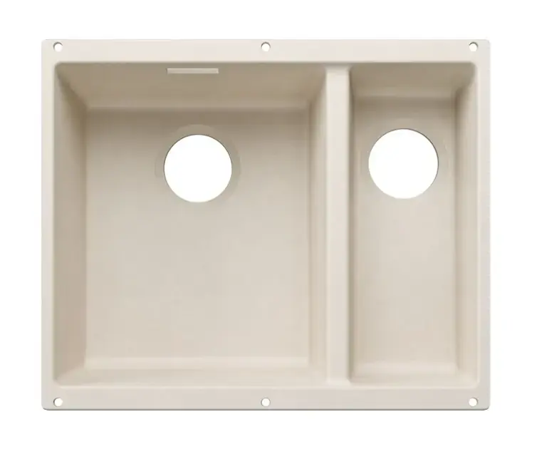 Blanco Subline 340/160 - Silgranit mosogató, 56x46 cm, mosogató balra, lágy fehér 527820 Vásárlói kedvenc