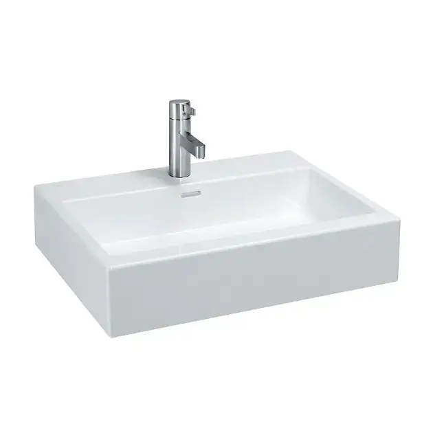 Laufen Living - Mosdókagyló pultra, 600x460 mm, csapfurat nélkül, fehér színű H8174340001091 Vedd meg online