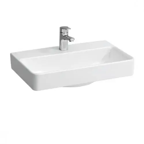 Akciós ár Laufen Pro S - Mosdókagyló Compact, 600x380 mm, 1 csapfurat, túlfolyó nélkül, LCC-vel, fehér színű H8179594001561