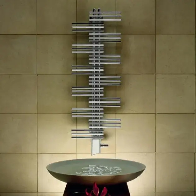 Zehnder Yucca - Fürdőszobai radiátor 908 x 500 mm, egyenes, középcsatlakozó 50 mm, egysoros, krómozott YSC-090-050 Bestseller